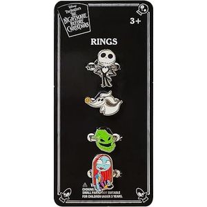 Anneaux à breloques ajustables personnalisables OEM/ODM sur le thème de Nightmare Before Christmas, prix direct usine pour les occasions quotidiennes - Product Image 1