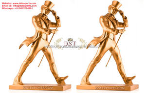 Decoración de entrada de boda tradicional estatua de elefante FRP estatuas de Elefante Dorado para decoración de boda elefante de bienvenida de boda real - Product Image 4