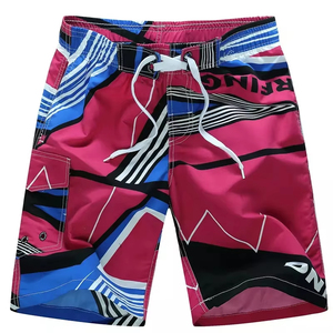 Pantalones cortos de alta calidad para hombre, traje de baño de playa de punto transpirable, patrón sólido con cintura elástica, fabricante OEM - Product Image 6