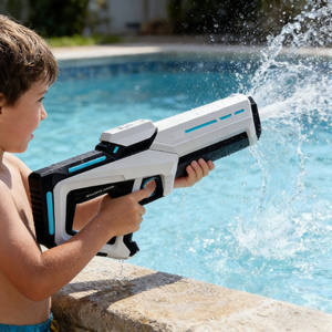 Pistolas de Agua Eléctricas para Niños, Juguetes para Juegos de Disparos, con Absorción Automática - Product Image 1