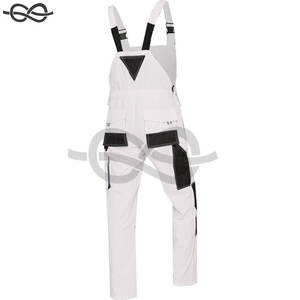 Salopette à bretelles pour hommes Salopette de travail avec poches pour genouillères Construction durable et confortable Agriculture Travail en plein air Heavy Duty - Product Image 2