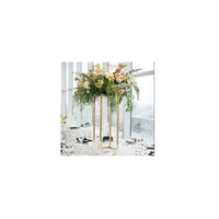 Nouveauté : Centre de table en fer personnalisable pour la décoration de la maison, les fêtes, les mariages, style moderne, couleur or, forme et taille personnalisées