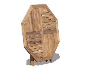 Table de jardin octogonale pliante en teck massif 1,2 m, résistante à l'eau et aux UV, pour utilisation en extérieur dans les restaurants et hôtels, et sur les terrasses. - Product Image 2