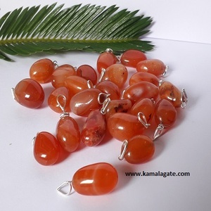 Venta al por mayor de diseño de mascota Náutica de moda colgante de Punta cornalina roja bobina de plata envuelta cristal curativo piedra preciosa tallada ágata - Product Image 6