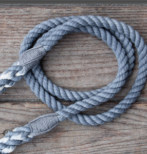 Adjustable Seaside Blue Cotton Rope Dog <b>Leash</b> Customized Colored Cotton Rope Handmade Dog <b>Leash</b> <b>Pet</b> <b>Leash</b> Set - Product Image 2