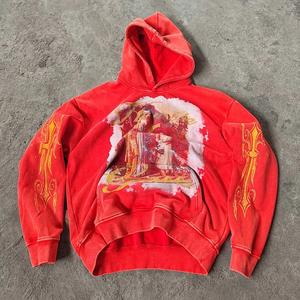 เสื้อฮู้ดผ้าซักลายกรดสไตล์วินเทจเสื้อสเวตเตอร์แบบสวมหัวทรงโอเวอร์ไซส์พิมพ์ลายปักโลโก้ได้ตามต้องการ - Product Image 3