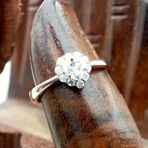 Bague de fiançailles solitaire personnalisable, garantie 100% satisfaction, diamant VVS, argent 925, GIA, cadeau de fête - Product Image 5