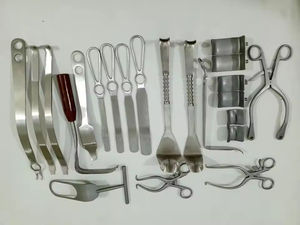 Kit de Instrumentos Ortopédicos Personalizados de Acero Inoxidable Alemán de Primera Calidad, 22 Piezas, Sistema de Retractores para Cirugía General, Manual, CE - Product Image 4