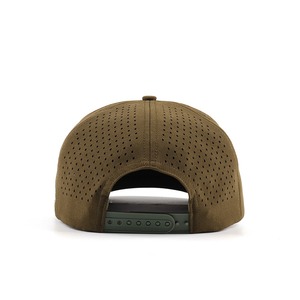 Sombreros de rendimiento de 5 paneles con cuerda cortada con láser personalizada, gorras de secado rápido impermeables con agujeros láser, gorra de Golf, gorra de camionero perforada - Product Image 4