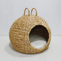 Artex Dong Thap Cama para Gatos de Raza Mediana, Ecológica, Tejida con Cáscara de Coco, con Asas, Deslizamiento Horizontal, para Interiores, Sala de Estar