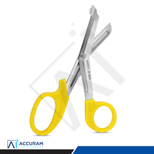 Tijeras manuales de plástico de 14.5 cm para vendajes de trauma, tijeras médicas de emergencia con punta angular para paramédicos y enfermeras - Product Image 2