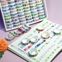 Ruban Washi décoratif vintage pour journalisation, scrapbooking, décoration de agendas et projets créatifs en papier, fournitures pour journalisation