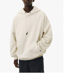 Sweat-shirt à capuche surdimensionné à coupe décontractée, logo personnalisé, molleton CVC lourd, nouvelle arrivée, vente en gros, Bangladesh, sweat-shirt pour homme - Product Image 3