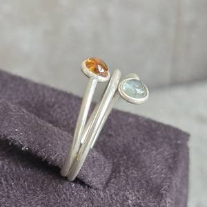 Fabriqué à la main 925 bande en argent réglable bijoux de mariage ethnique à la mode bague en pierres précieuses pour les femmes parfait anniversaire cadeau de fiançailles - Product Image 2