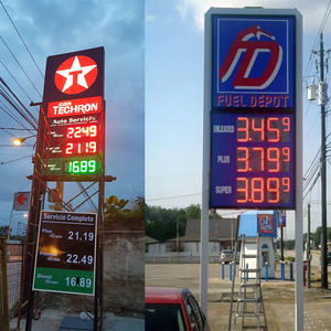 JINBOSHI impermeable digital LED pantalla señalización al aire libre gasolinera señal luminosa con función SDK OEM proveedor - Product Image 5