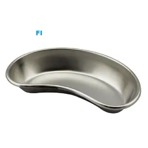 hot selling Kidney Tray, Stainless Steel Emesis Basin Reusable Metal Bean Shaped Bowl Dish Medic Round Edges
