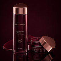 Emballage en verre pour soins de la peau durables, en vrac, flacon de lotion noir dégradé de luxe 100 ml 120 ml, ensemble de pots pour crème pour le visage, fabricant OEM