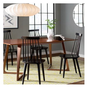 Sillas de comedor de madera maciza sin brazos modernas europeas, muebles duraderos ecológicos para el hogar para restaurante y comedor - Product Image 5