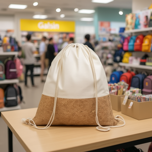 Sac à dos personnalisé Galsin en liège et coton, organiseur de gadgets promotionnels - Product Image 3