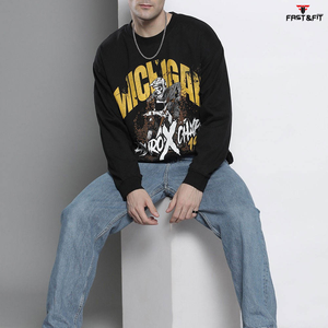 Colección 2026, sudaderas con capucha de moda de invierno, transpirable, de secado rápido, Digital, teñido liso, logotipo personalizado, nuevo diseño, sudadera con hombros caídos - Product Image 4