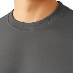 Direct Sales Sweatshirt Polyester Colors Basic Style Loose <b>Fit</b> Multiple Available Puff Print Cotton Sweatshirt - Product Image 3