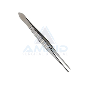 Fórceps de tejido de disección Gillies de acero inoxidable quirúrgico de alta calidad, instrumentos de cirugía plástica dentada cruzada de 6 "1x2 dientes - Product Image 5
