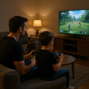 Camiseta promocional: Prueba de que papá no juega a videojuegos todo el tiempo - Product Image 3