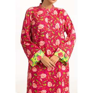 Conjunto IUSTTS-755 de tela crepé estampada informal para primavera/verano - Product Image 1