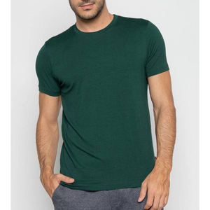 Camiseta de Hombre de Color Liso, Cuello Redondo, Manga Corta, Ropa Casual, Camiseta de Hombre con Estampado Personalizado, Camiseta de Algodón de Alta Calidad - Product Image 3