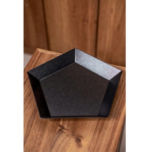 Bandeja Decorativa de Metal Color Negro, Artesanía Metálica para Bodas, Ecológica, Ligera, Decoración del Hogar, Realza el Servicio de Alimentos, Estilo Atrevido - Product Image 2