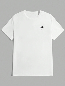 T-shirt basique en coton unisexe personnalisé hommes femmes décontracté coupe régulière t-shirt de haute qualité t-shirts - Product Image 5