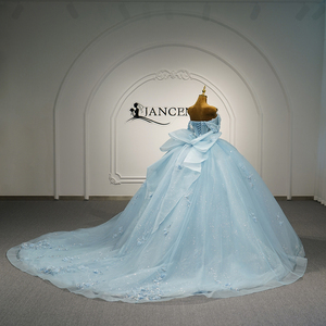 Robe de soirée de <span class=keywords><strong>haute</strong></span> <span class=keywords><strong>couture</strong></span> Jancember Lsmc25 Princess Mesh <span class=keywords><strong>Corset</strong></span> Flared Ball Gown pour mariage et fête - Product Image 3