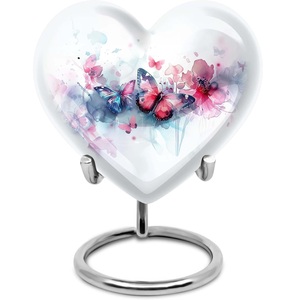 Urna de mariposa-Urna de 10 pulgadas-Urnas de cremación blancas para cenizas humanas - Product Image 6