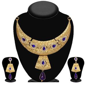 Tip Top Fashions Blue Austrian Stone Drop Necklace <b>Set</b> 2201505 Elegant Fine Jewelry <b>for</b> <b>Women</b> - Product Image 1