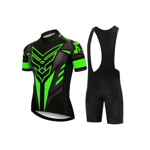 Ensemble de maillots de cyclisme à manches courtes OEM pour homme Haut de sport d'été respirant Uniforme de cyclisme de montagne personnalisé OEM - Product Image 2