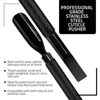Pousse-cuticules professionnel de haute qualité, léger, durable, en acier inoxydable, double usage, kits de manucure, prix compétitif