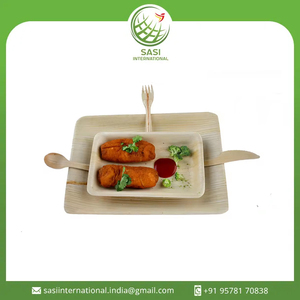 Vaisselle carrée créée à partir de feuilles de palmier pour une vie et une salle à manger durables au prix le plus bas - Product Image 2