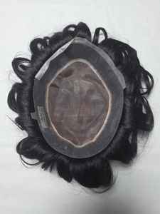 Perruque toupet en cheveux humains mono de qualité supérieure, origine Taz Hair Autriche, style Bangladesh, avec des ondulations naturelles et profondes - Product Image 2