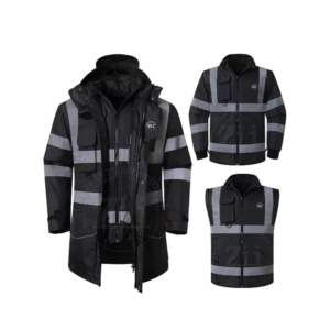 Gilet de sécurité réfléchissant fluorescent haute visibilité, classe 2 ANSI, imperméable, logo personnalisé, vêtements de travail pour hommes, ingénieur - Product Image 3