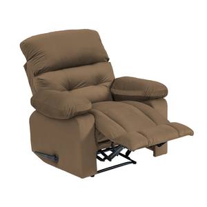 Modern Light Brown Linen Manual Fabric <b>Recliner</b> <b>Chair</b> Classic Rocking Indoor Sofa for Living Room Velvet NZ60 Rocking <b>Chair</b> - Product Image 1