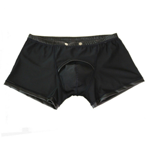 Shorts en cuir véritable doux et uni, design haut de gamme, personnalisés, sexy, pour club, shorts de sport - Product Image 5