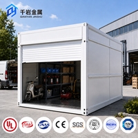 Module de rangement de garage pliable à installation rapide, structure modulaire adaptée au stockage d'équipements dans les cours