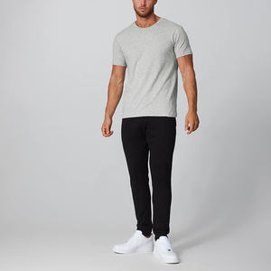 Design personnalisé plaine coton vierge t-shirt t-shirt en gros 50% coton 50% polyester à manches courtes Oem logo - Product Image 3