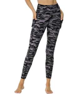 Mallas de yoga transpirables de secado rápido personalizadas, mallas deportivas de compresión para correr para mujer, mallas de yoga sin costuras de moda de cintura alta - Product Image 1