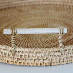 ถาดหวายรองเสิร์ฟอาหารและของหวานถาดหวายดีไซน์สวยงาม - Product Image 5