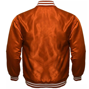 Custom Logo Satin Varsity <b>Jacket</b> <b>Men</b> Baseball Bomber <b>Jacket</b> <b>Lightweight</b> Streetwear Wholesale - Product Image 6