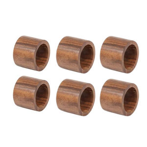 Anillos de servilleta hechos de madera para centro de mesa únicos recién llegados de lujo precio al por mayor servilleteros suministros a granel disponibles - Product Image 6