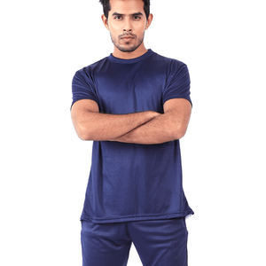 OEM personnalisé 100% coton hommes ensemble de survêtement d'été respirant Jogging costume imprimé grande taille t-shirt pantalon 2 pièces décontracté - Product Image 2