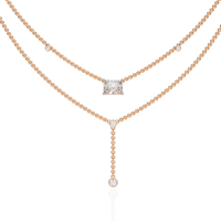 Collier en or 10K 14K 18K personnalisé avec diamant de laboratoire taille radiant 1,72 ct pour femme, certifié IGI, bijoux tendance pour soirée, vente en gros