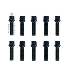 10 boulons noirs ch.17 14x1,5 l.45mm sphériques - Product Image 1
